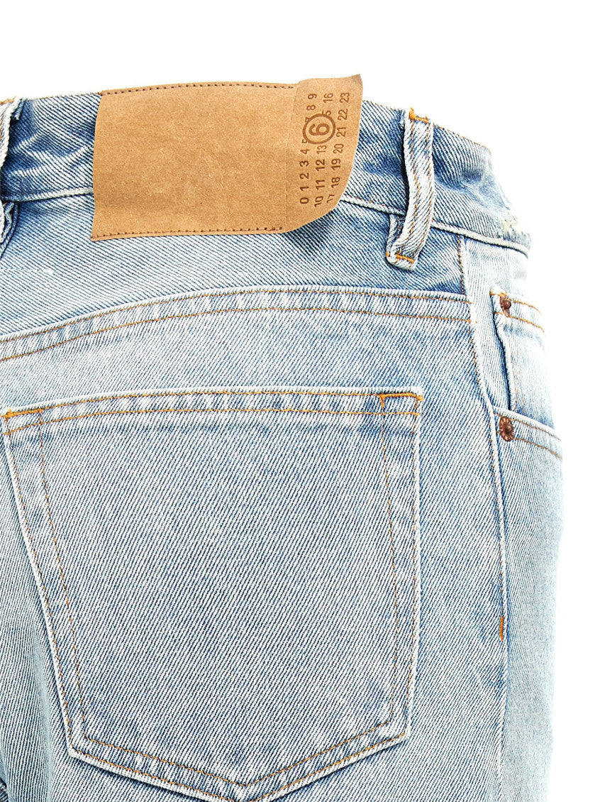 Light Blue Contrast insert jeans 4