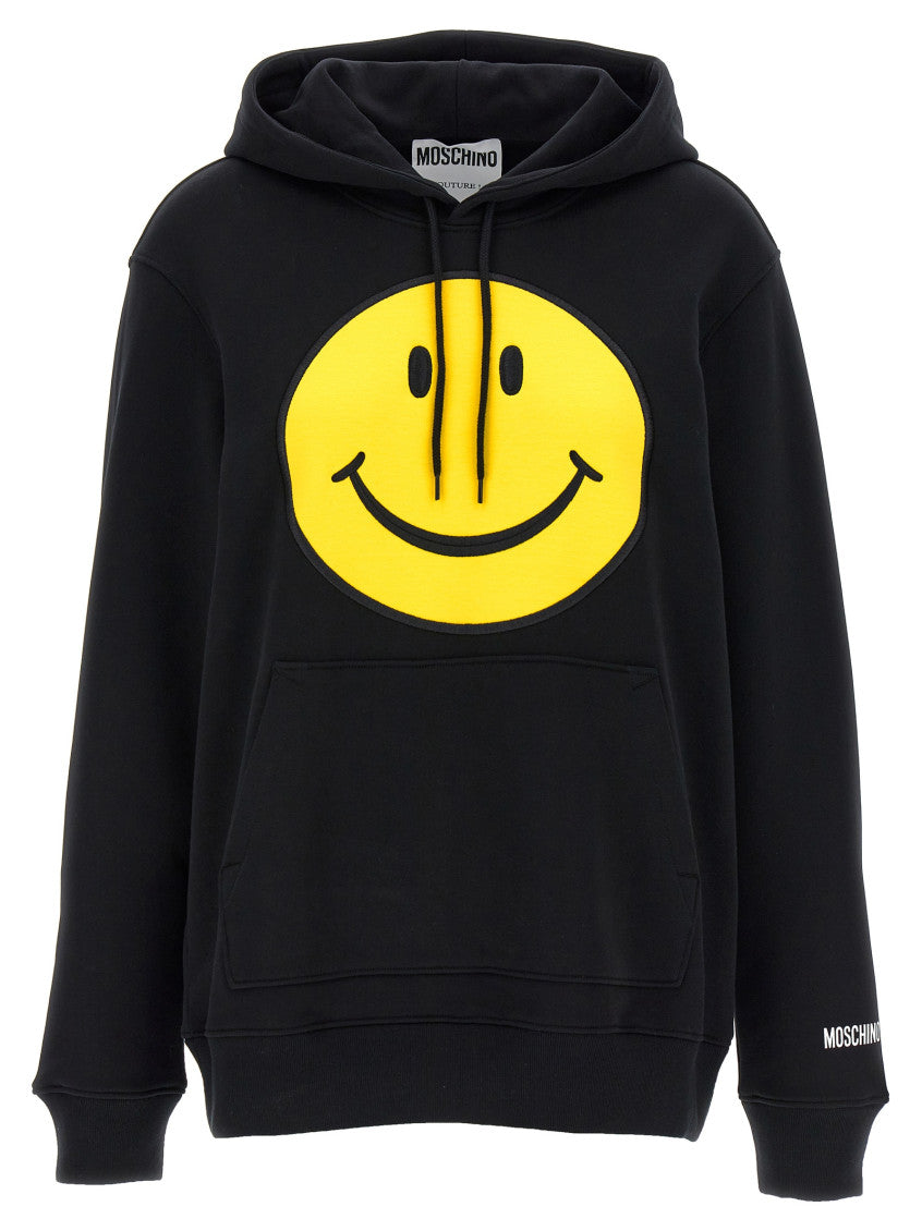 Black 'Smiley' hoodie 1