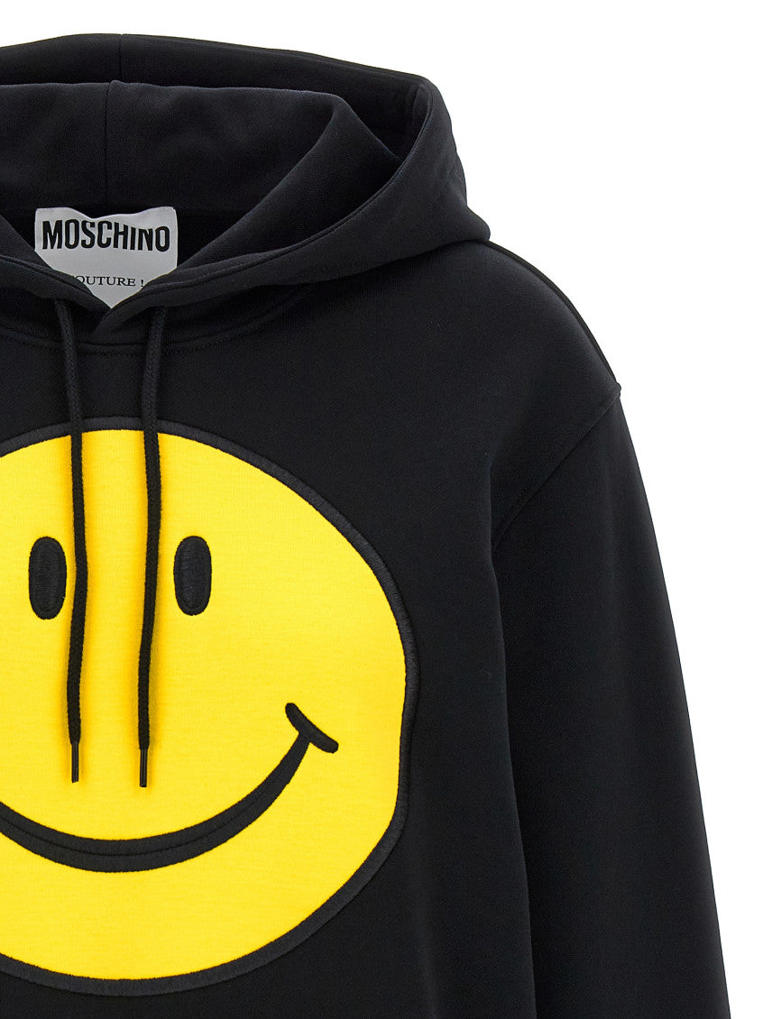 Black 'Smiley' hoodie 3