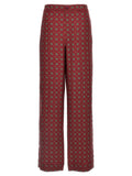 Maroon Patterned pants 1