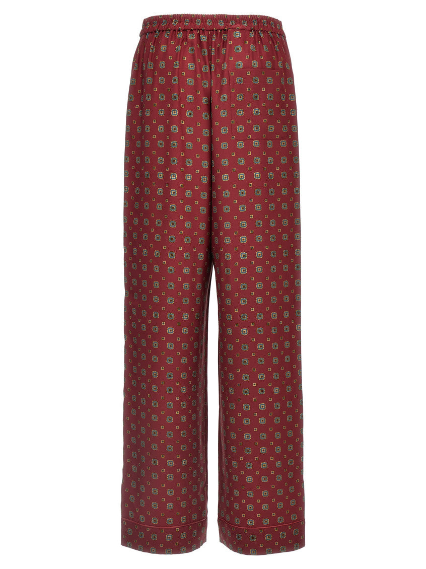 Maroon Patterned pants 2