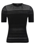 Black Ribbed T-shirt 1