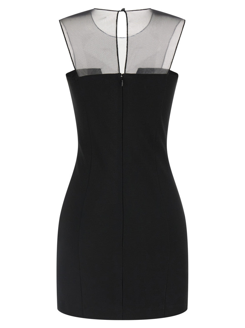 Black Tulle insert dress 2