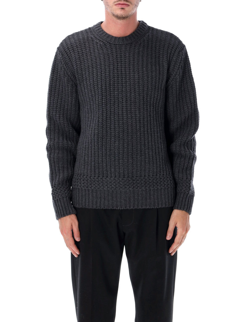 Dark Grey Knitted Sweater 1