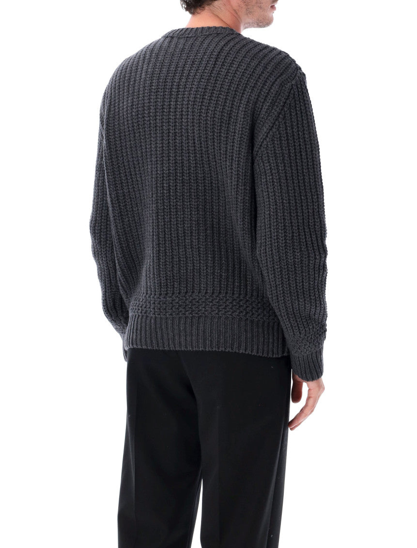 Dark Grey Knitted Sweater 2
