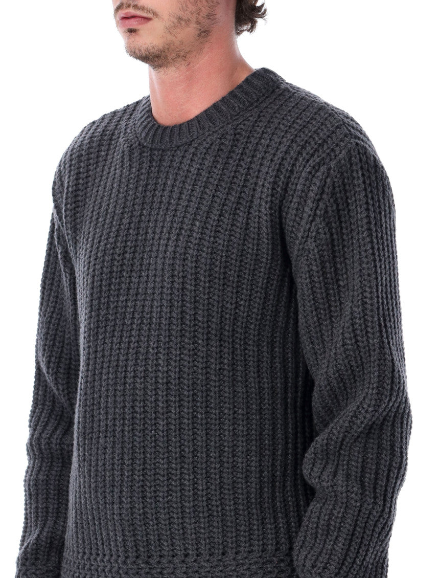 Dark Grey Knitted Sweater 3