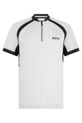 White Band Collar Logo Polo 1