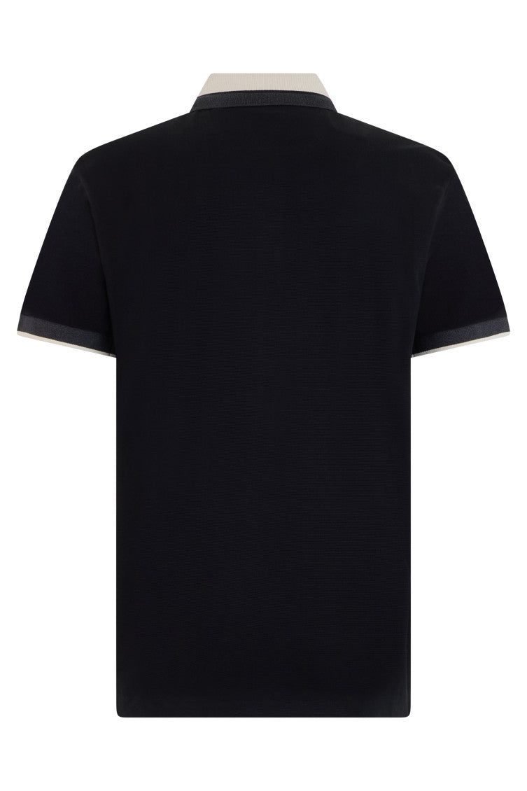 Black Shirt Collar Logo Polo 2