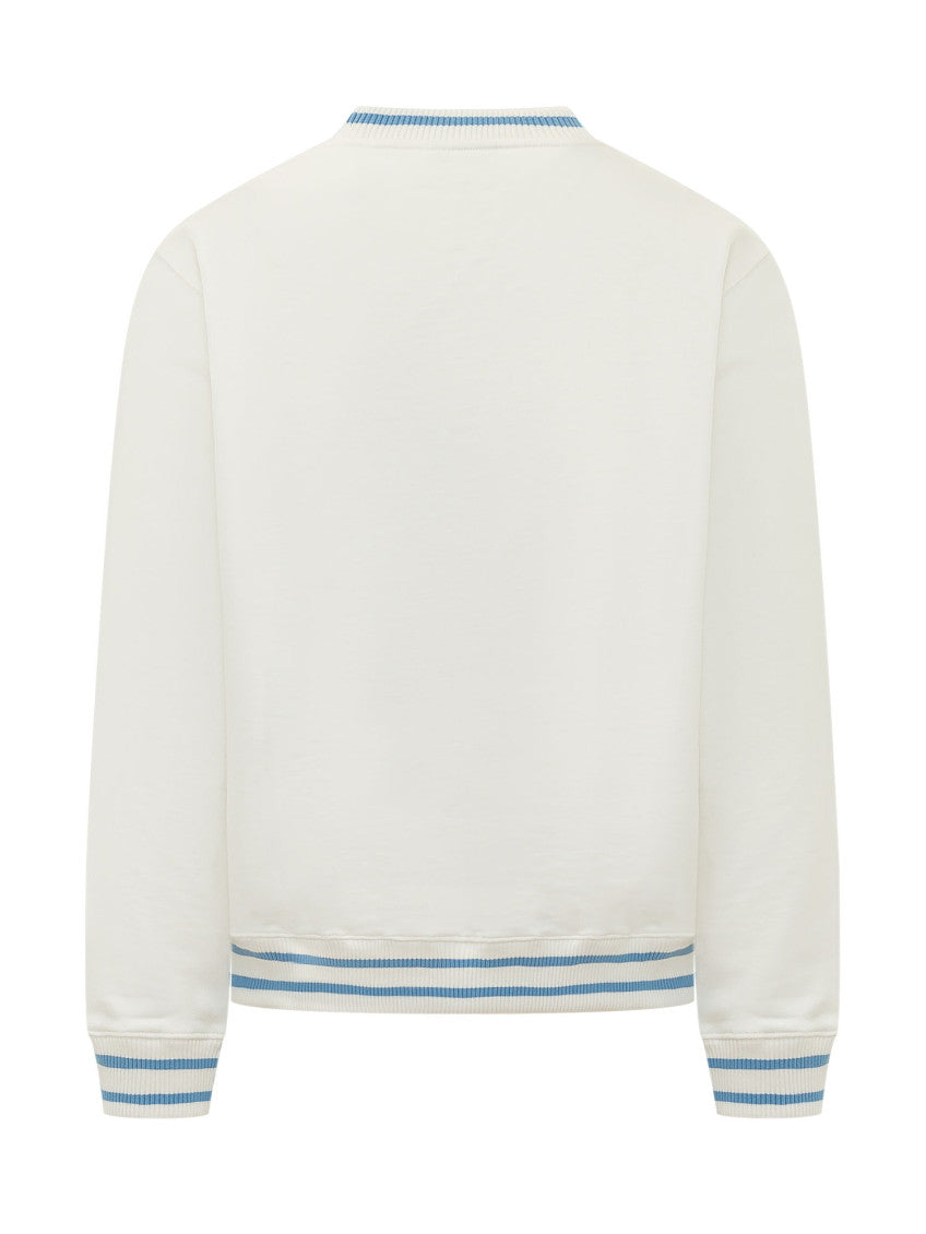 White Crew Neck Sweatshirt 2