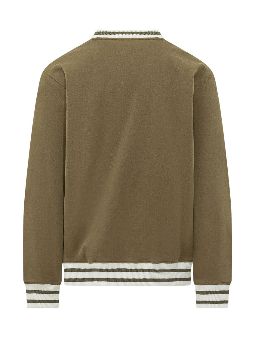 Khaki Crew Neck Sweatshirt 2
