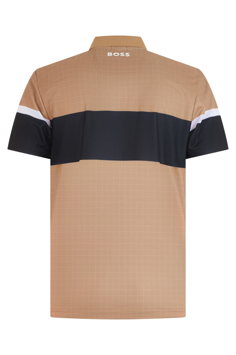 Beige Color Block Regular Polo 2
