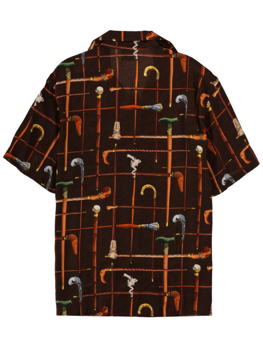 Brown Relaxed Printed Shirt 3