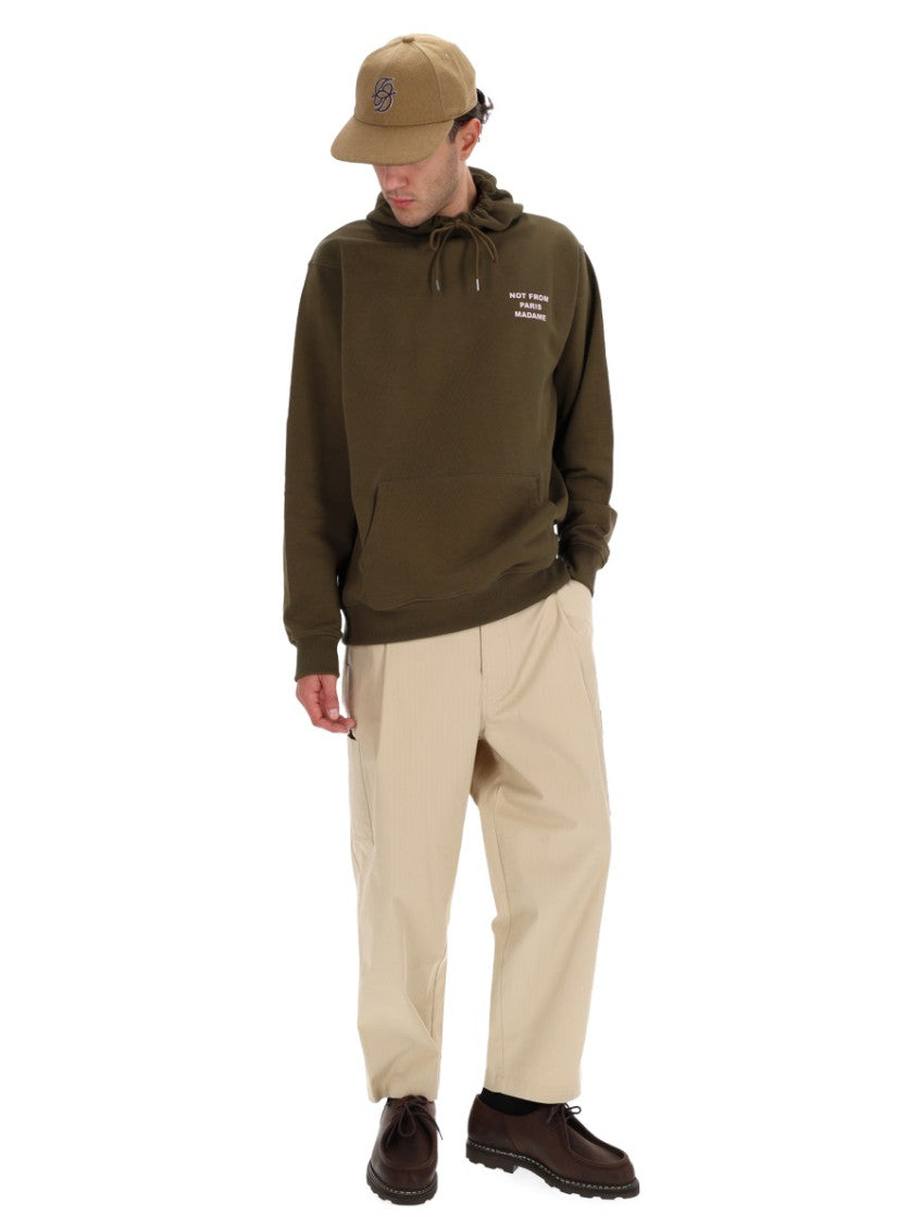 Khaki Printed Hoodie 2