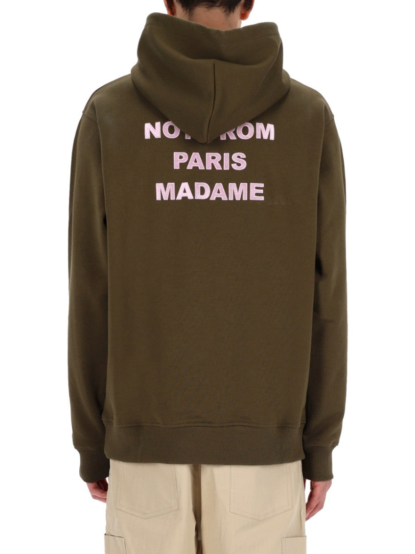 Khaki Printed Hoodie 3