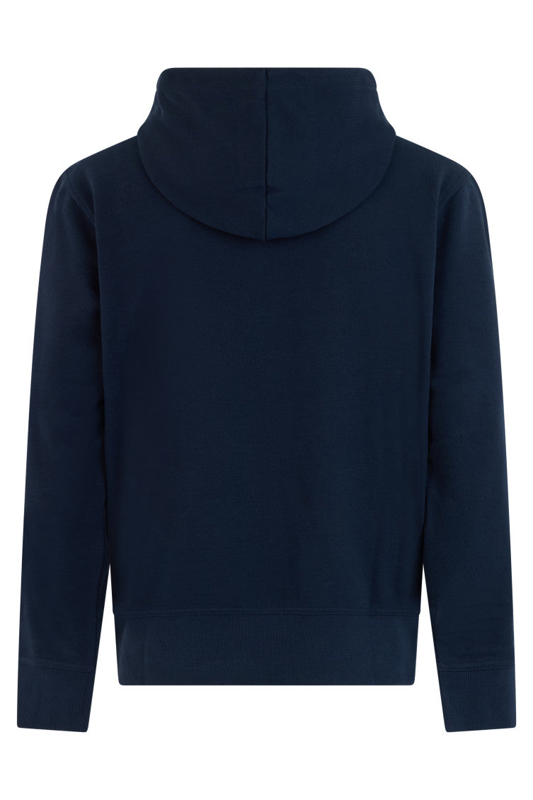Navy Blue Relaxed Hoodie 2