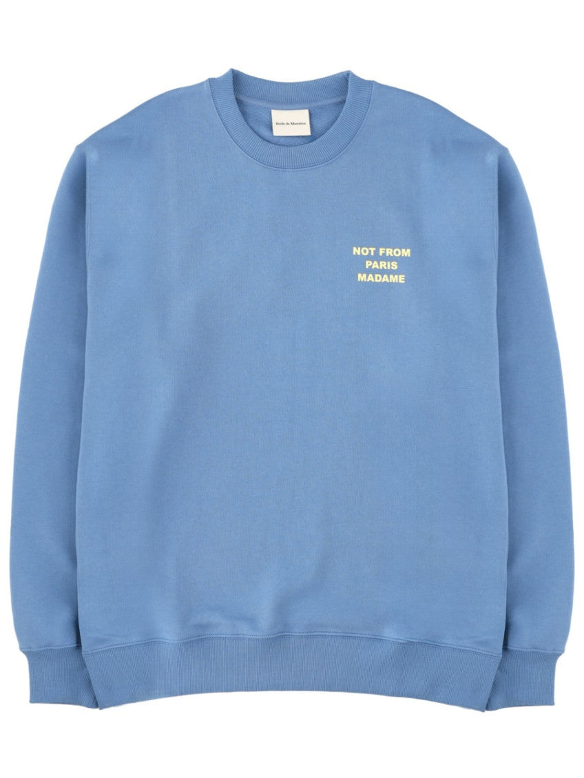 Blue Crew Neck Sweatshirt 1