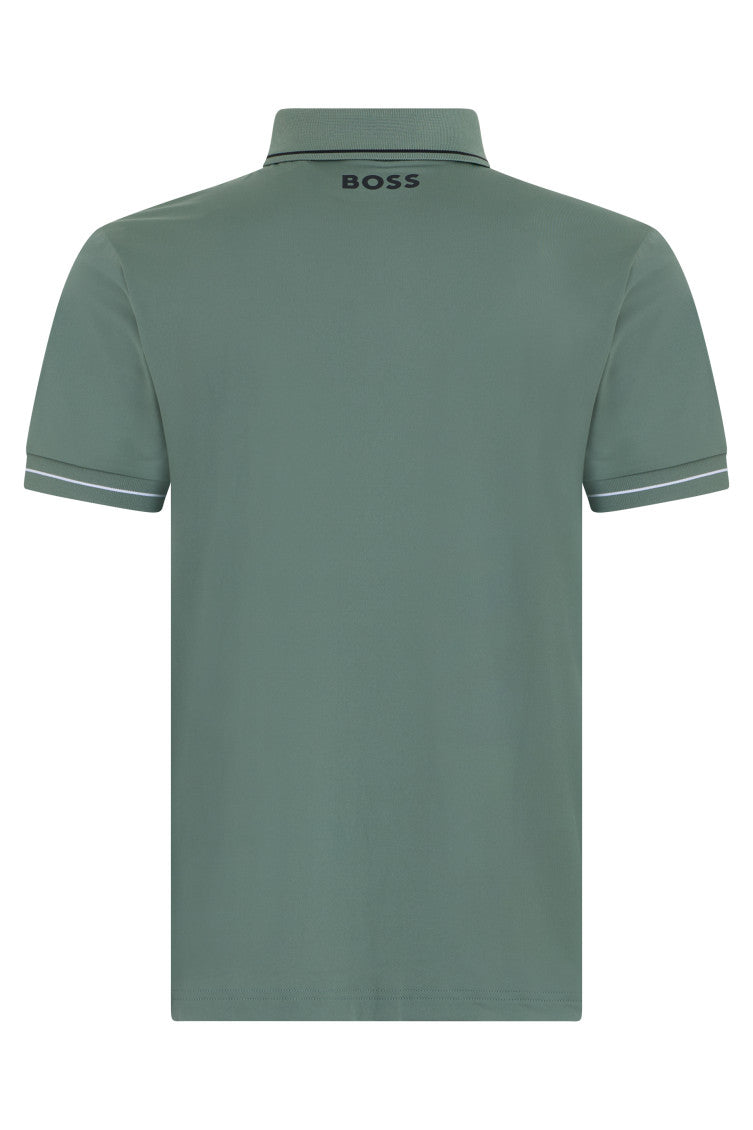 Green Slim Shirt Collar Polo 2