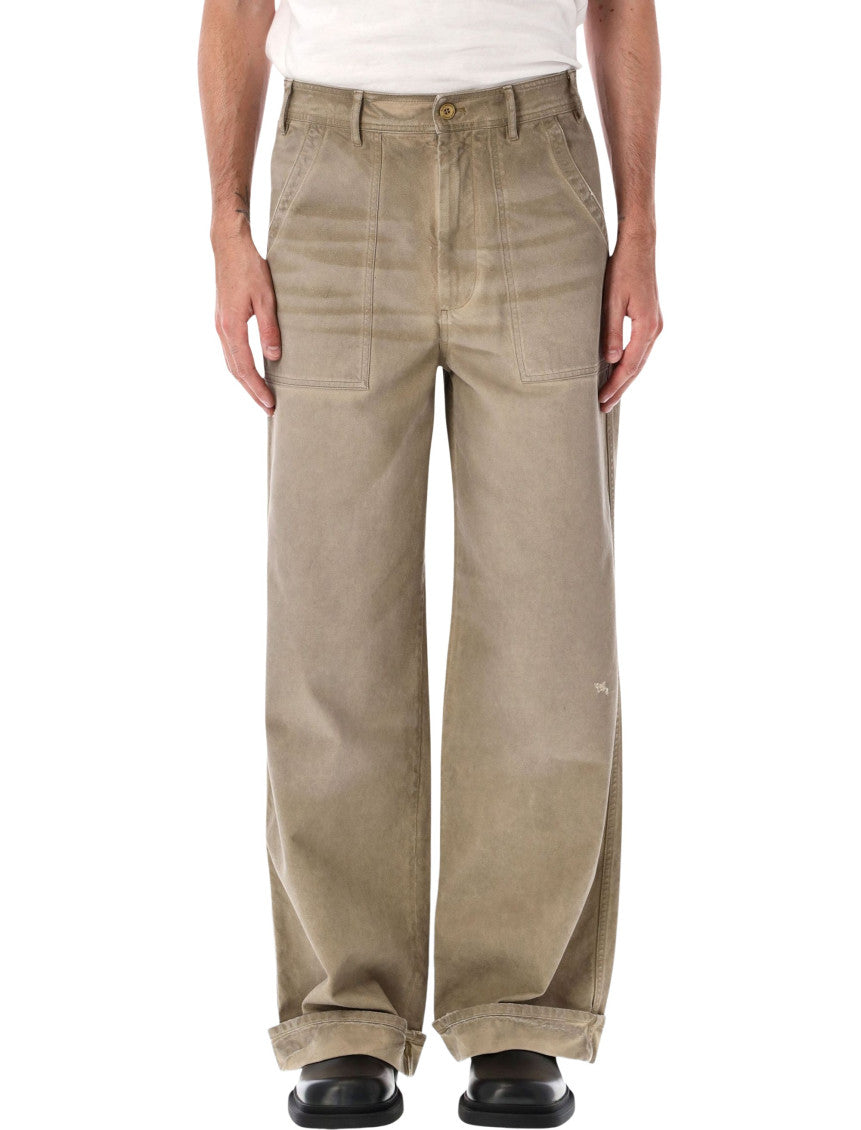 Beige Loose Trousers 1