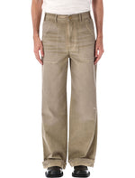 Beige Loose Trousers 1