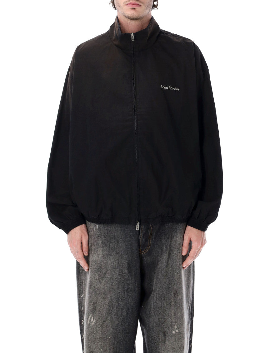 Black Mock Collar Jacket 1