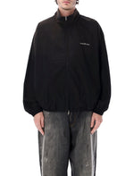 Black Mock Collar Jacket 1