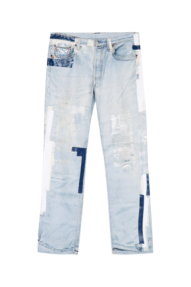 Light Blue Straight Jeans 1