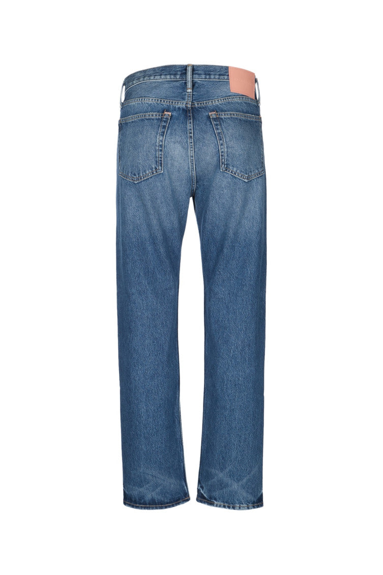 Blue Mid Rise Jeans 2