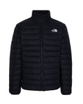Black Quilted Mock Collar Jacket 1