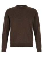 Brown Crew Neck Sweater 1