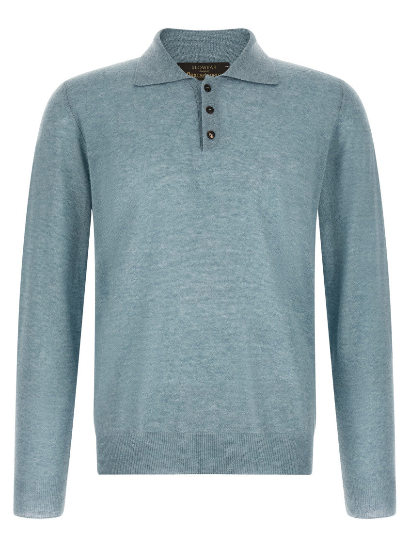 Light Blue Polo Sweater 1