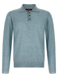 Light Blue Polo Sweater 1