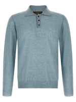 Light Blue Polo Sweater 1
