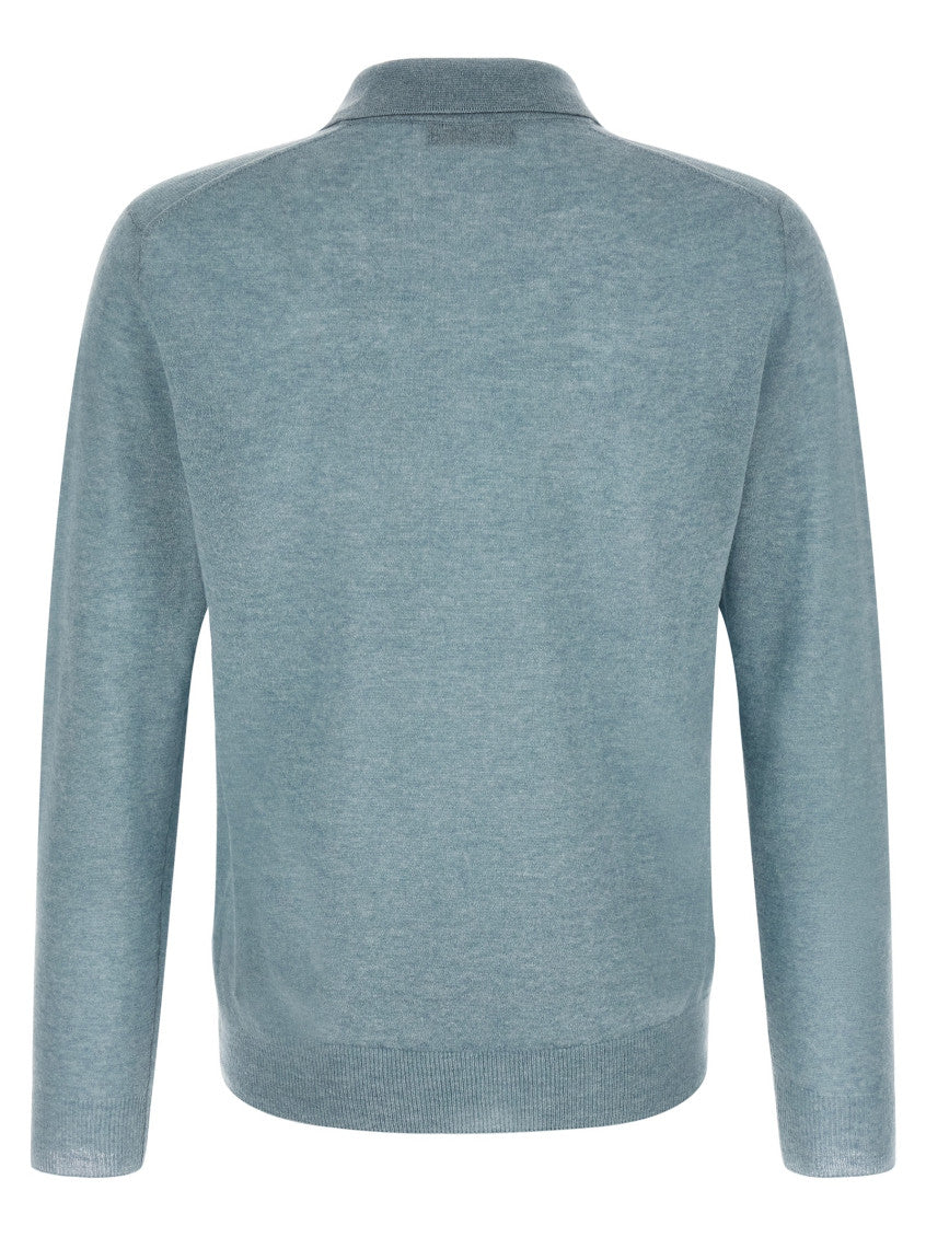 Light Blue Polo Sweater 2