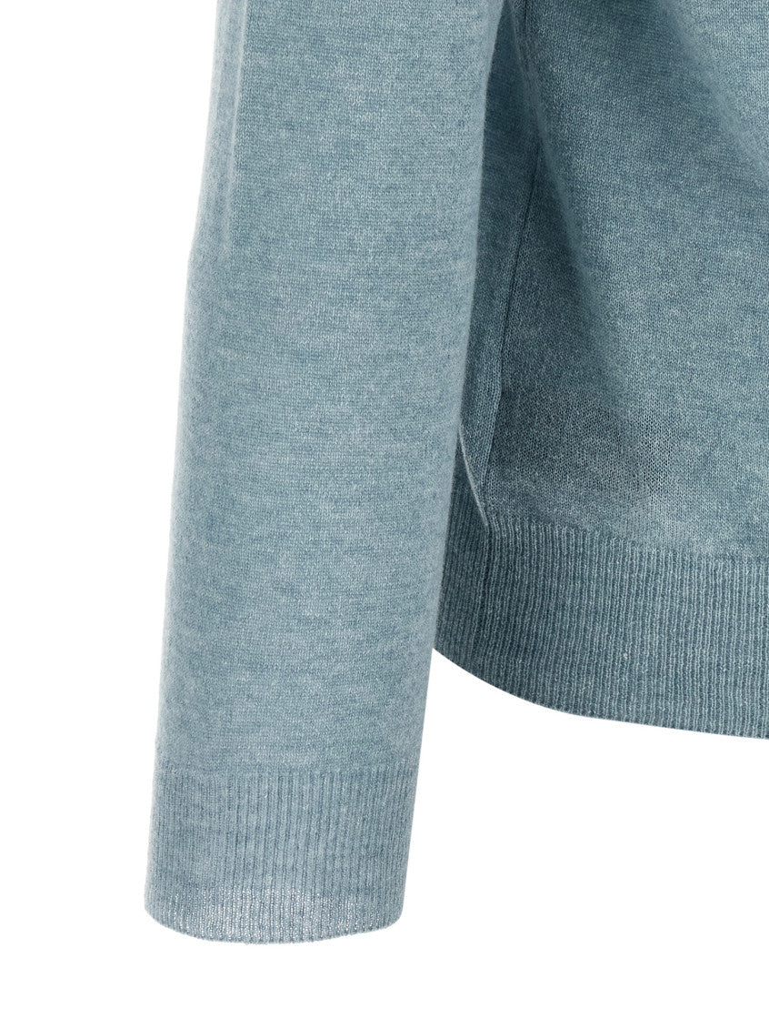Light Blue Polo Sweater 4