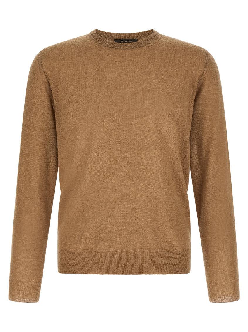Brown Crew Neck Sweater 1