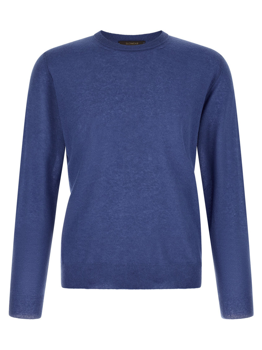 Blue Crew Neck Sweater 1