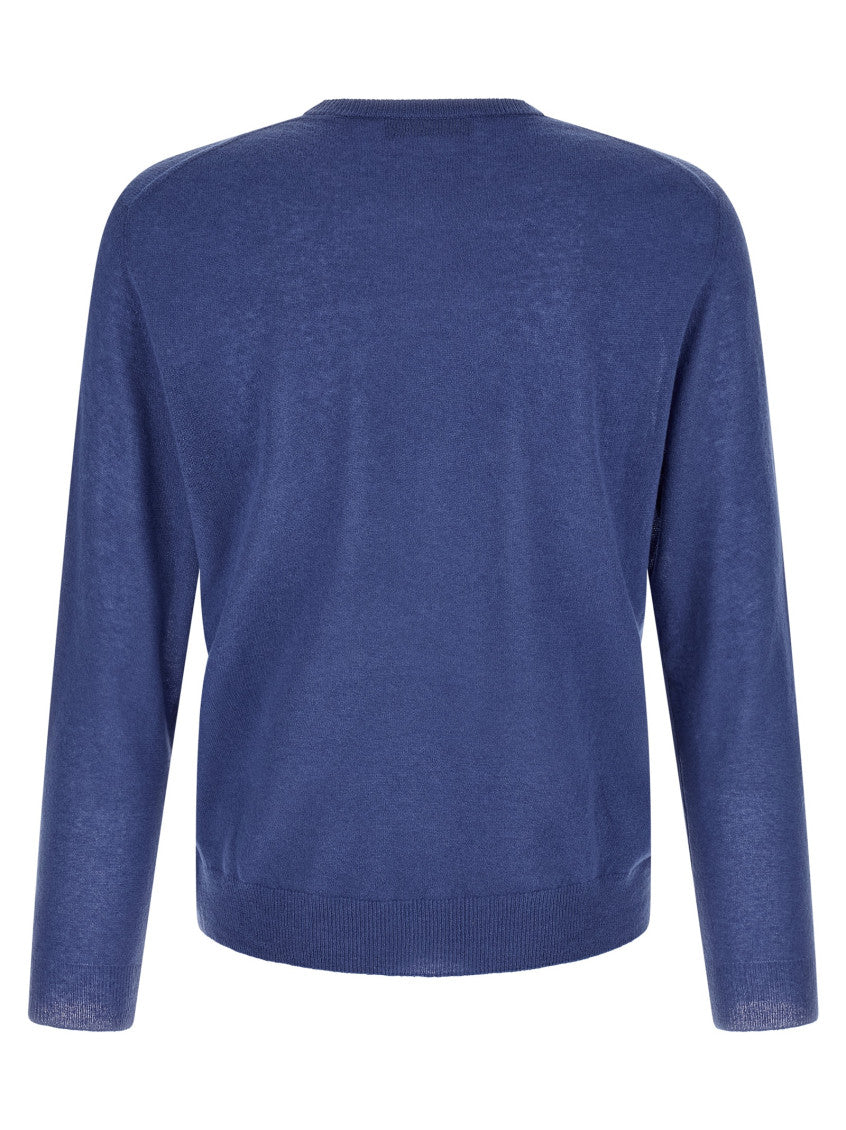 Blue Crew Neck Sweater 2