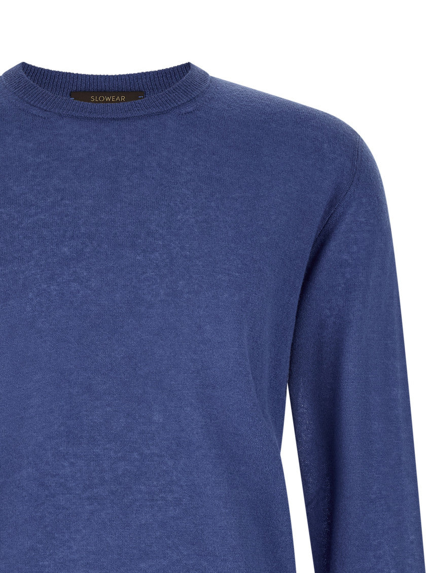 Blue Crew Neck Sweater 3