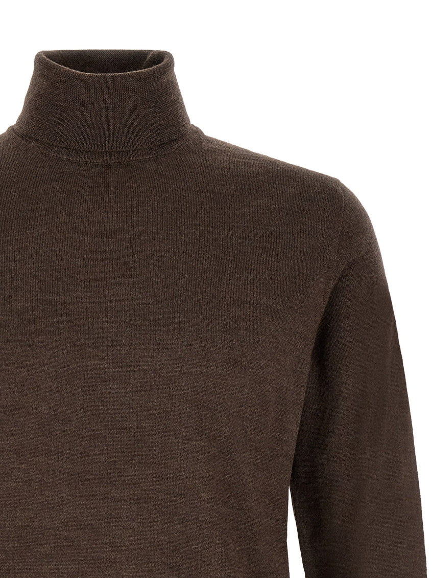 Dark Brown Turtle Neck Sweater 3
