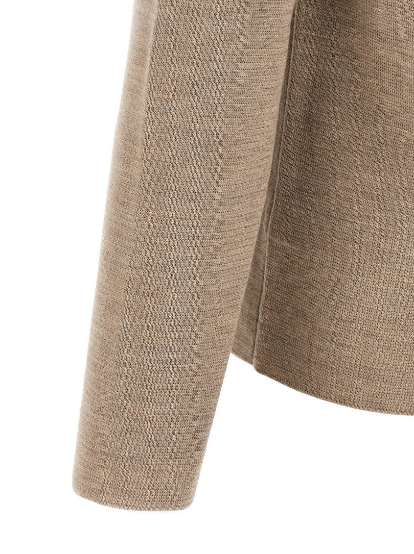 Beige Button-Up Cardigan 4