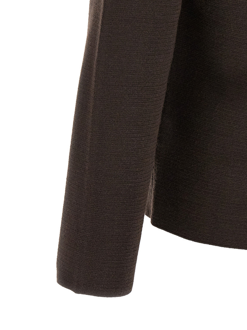 Dark Brown Button-Up Cardigan 4