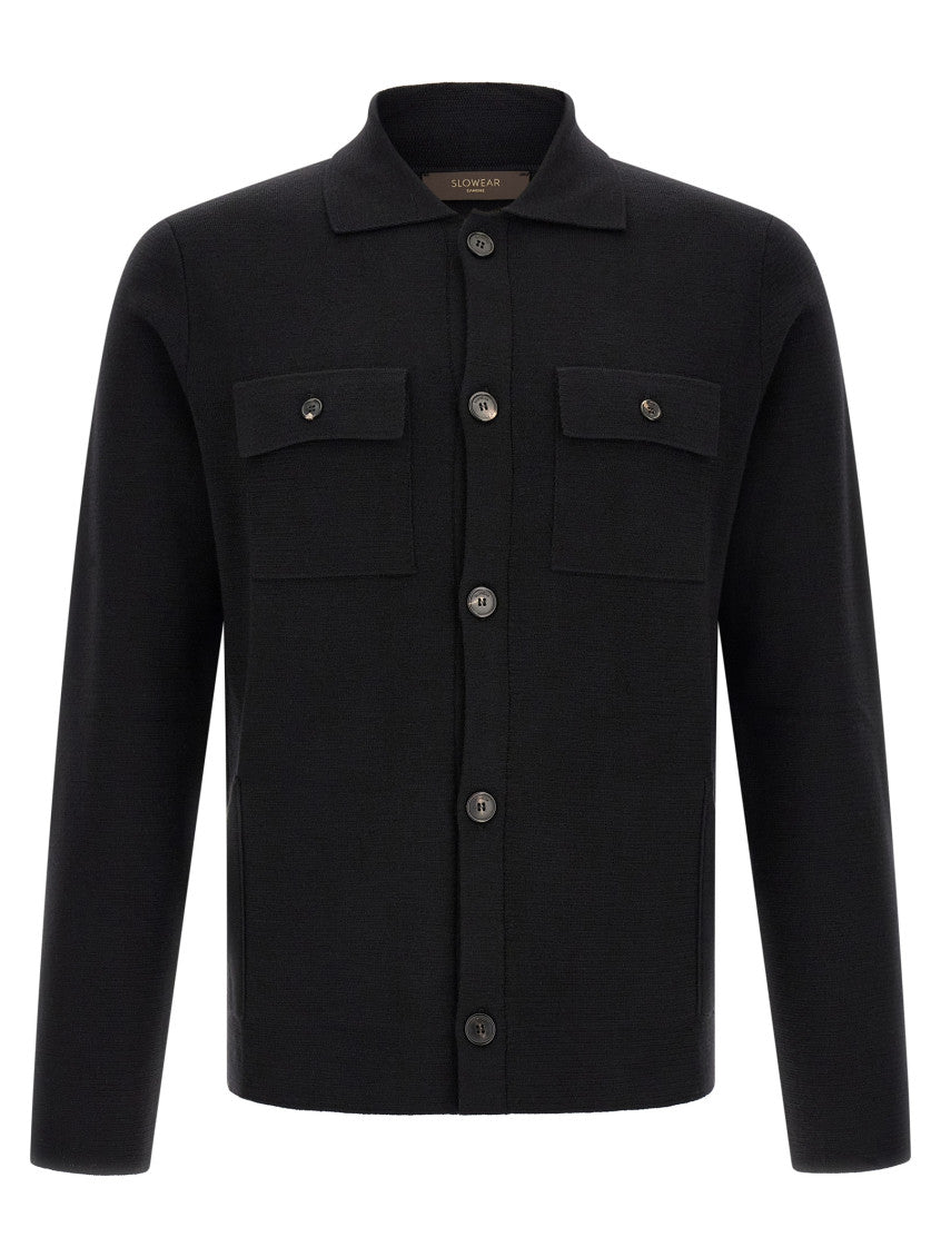 Black Button-Up Cardigan 1