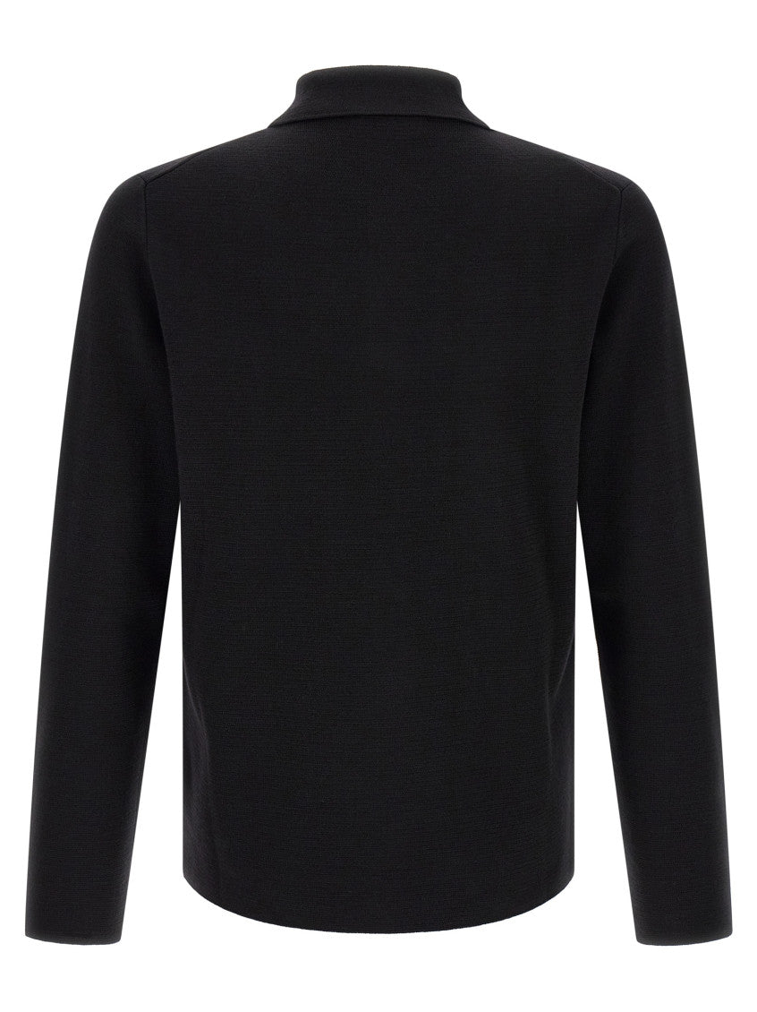 Black Button-Up Cardigan 2