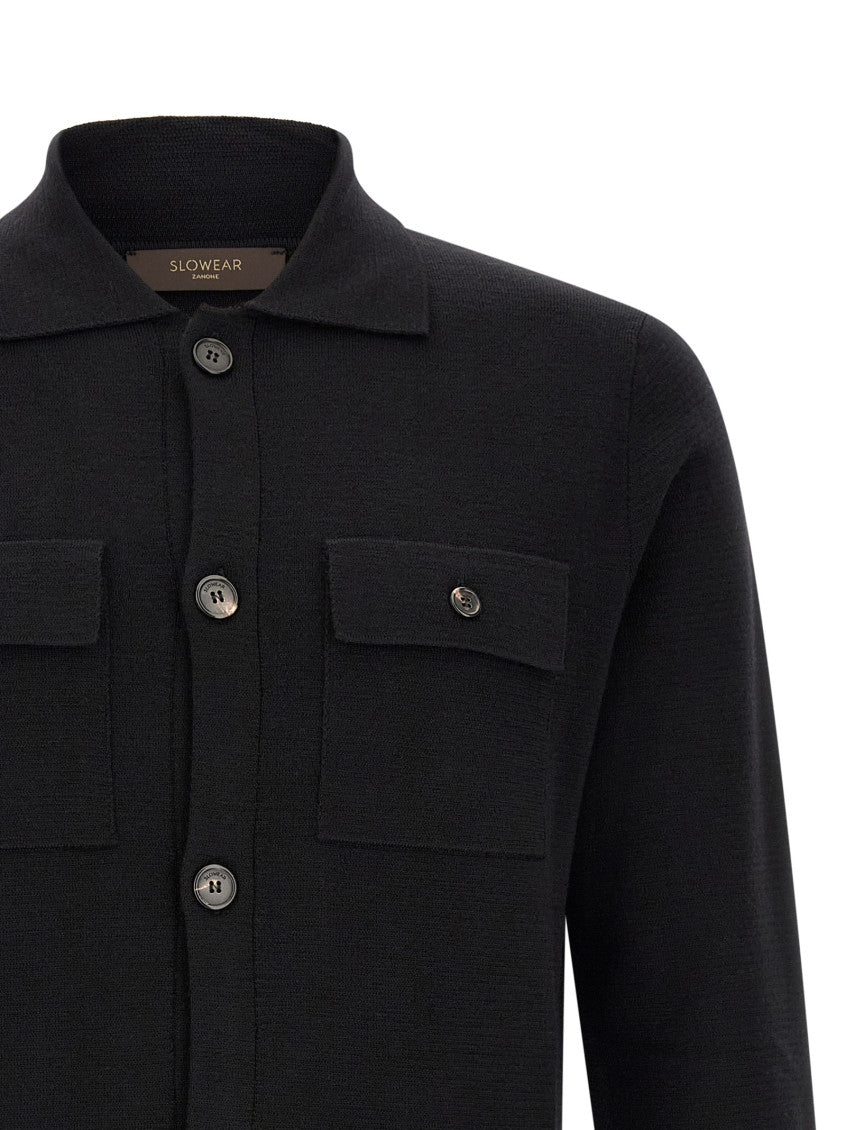 Black Button-Up Cardigan 3