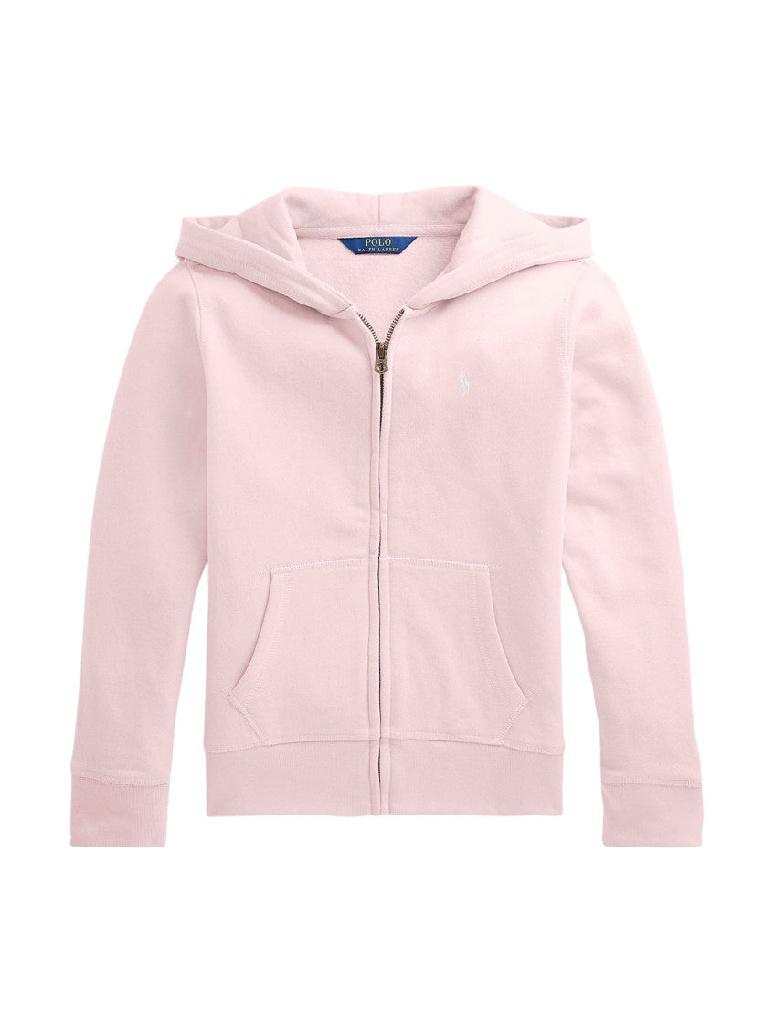 Girls Light Pink Solid Jacket 1