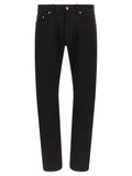 Black Slim Mid Rise Jeans 1