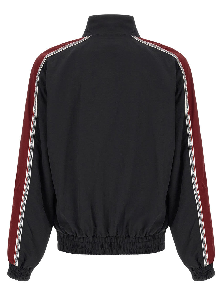 Black Logo Mock Collar Jacket 2