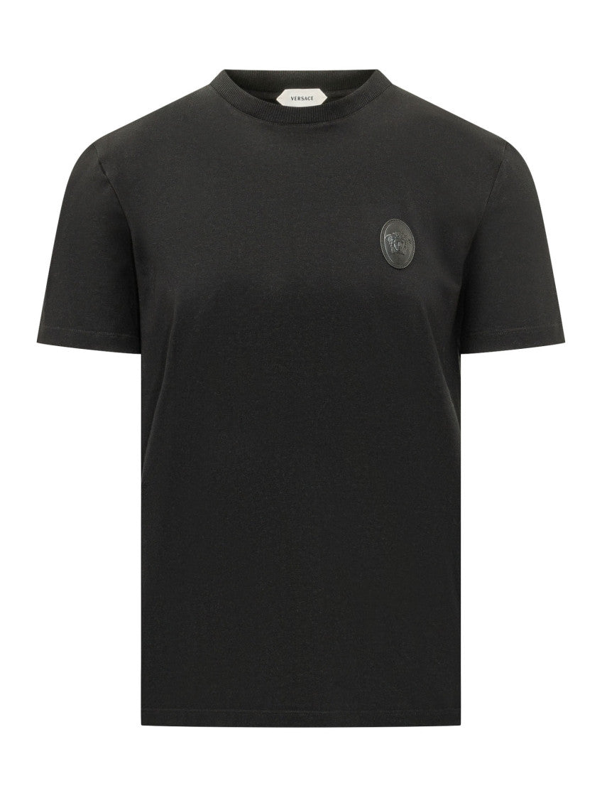 Black Logo Crew Neck T-Shirt 1
