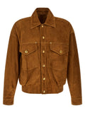 Brown Relaxed Solid Jacket 1