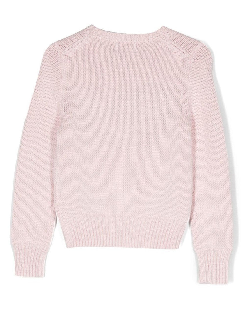 Girls Light Pink Graphic Sweater 2